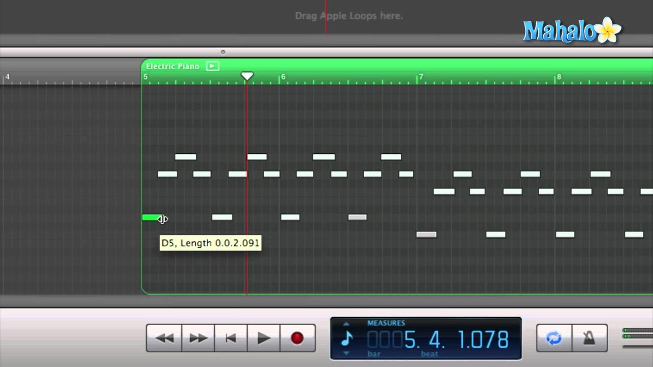 GarageBand Tutorial - Editing MIDI