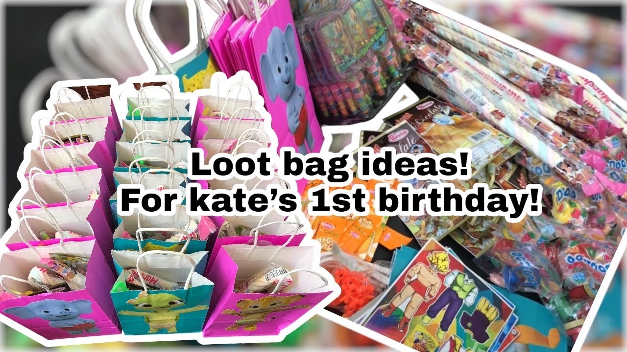 LOOT BAG NI BABY KATE SA BIRTHDAY BINYAG NYA l LOOT BAG IDEAS l MOMMY KAT B