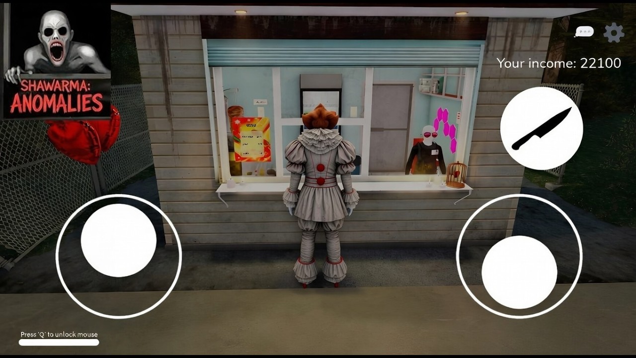 What if I BECOME Pennywise!? - Scary Shawarma Kiosk: the ANOMALY ROBLOX!?