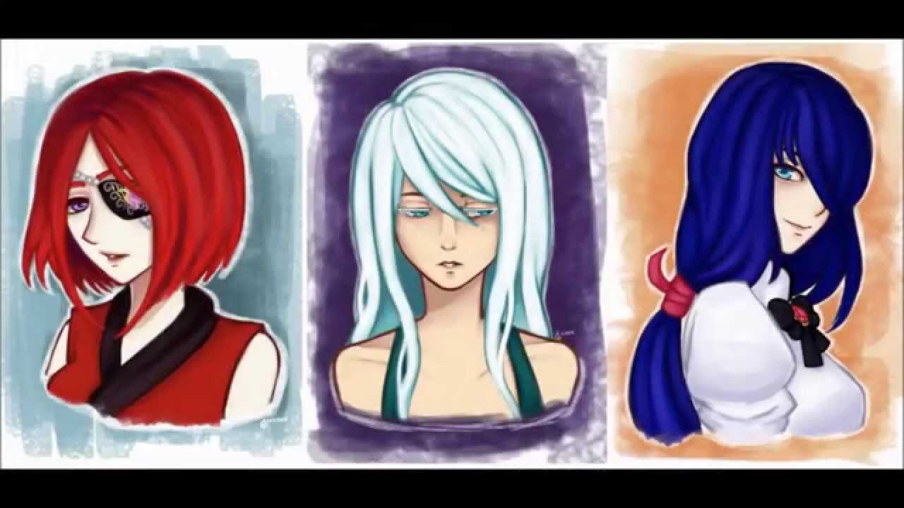 3-in-1 Commission: Irene, Carnation and Yuuike | Speedpaint