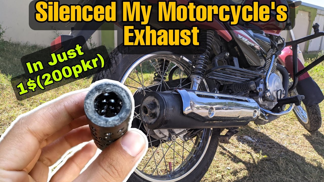 How I Silenced My Motorcycle's Exhaust In Just 200pkr | Decreased Sound | YBR125, YB125Z | KK ViDZ