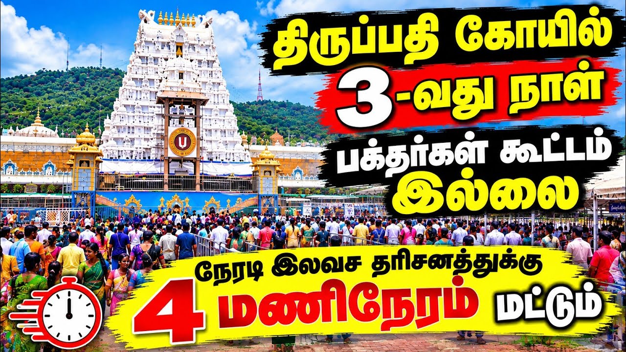 TTD Latest Updates | Today's Tirupati Situation | Tirumala Darshan Today | Tirupati Darshan Crowd