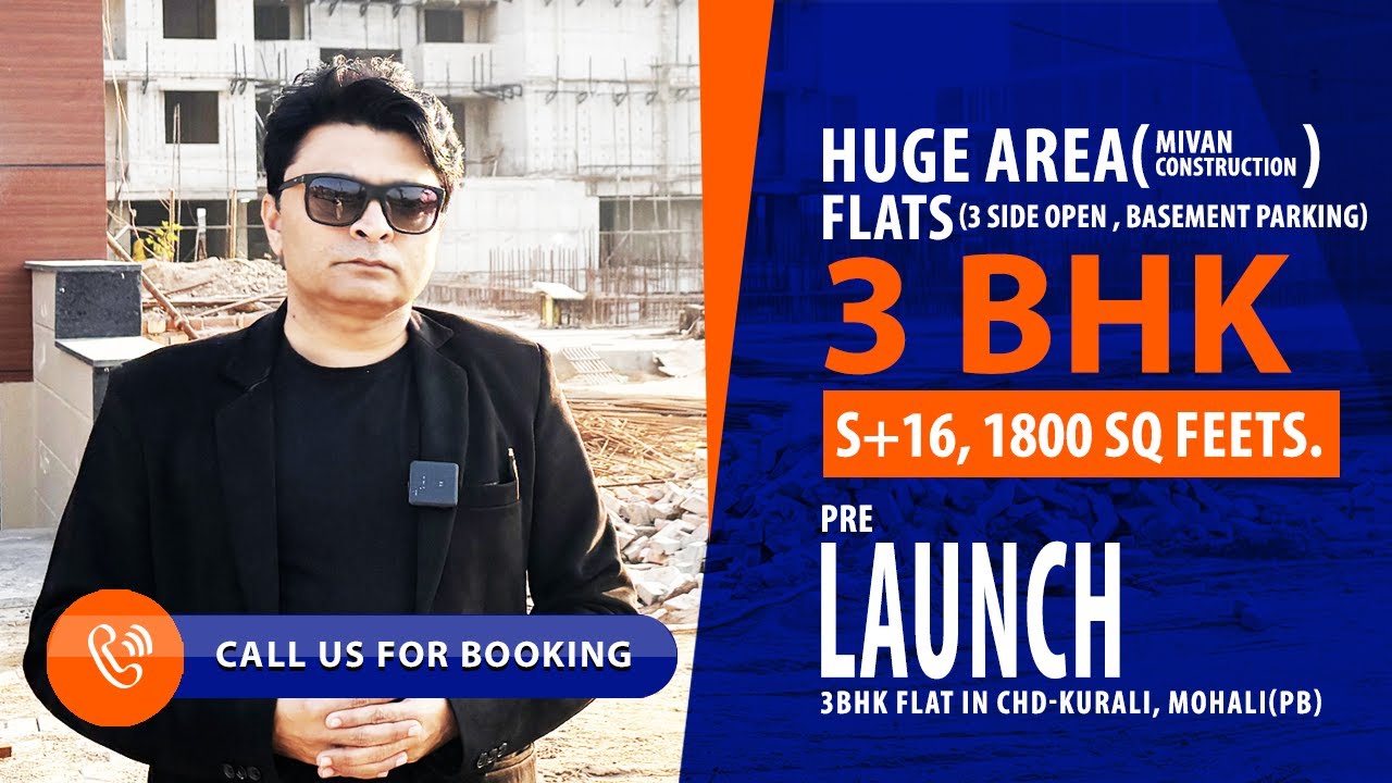 Book 3 BHK Flat in Gated Society in Mohali Just In 80 Lakh | 1800 Sq. Ft Huge Area Of Apartment