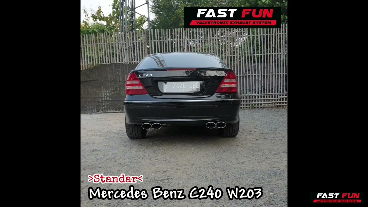 Mercedes Benz C240 W203 Valvetronic Exhaust System - Catback System Exhaust | Fastfun Exhaust.