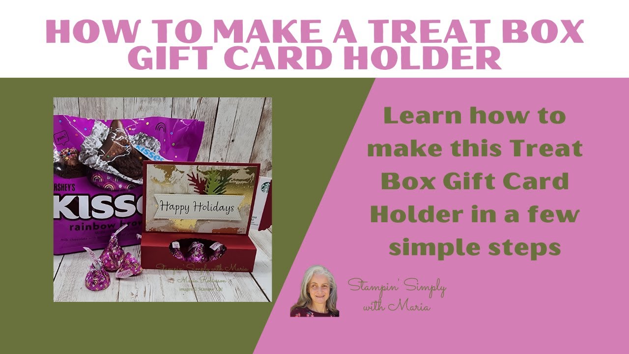 🎁Learn how to make this easy Treat Box/Gift Card Holder
