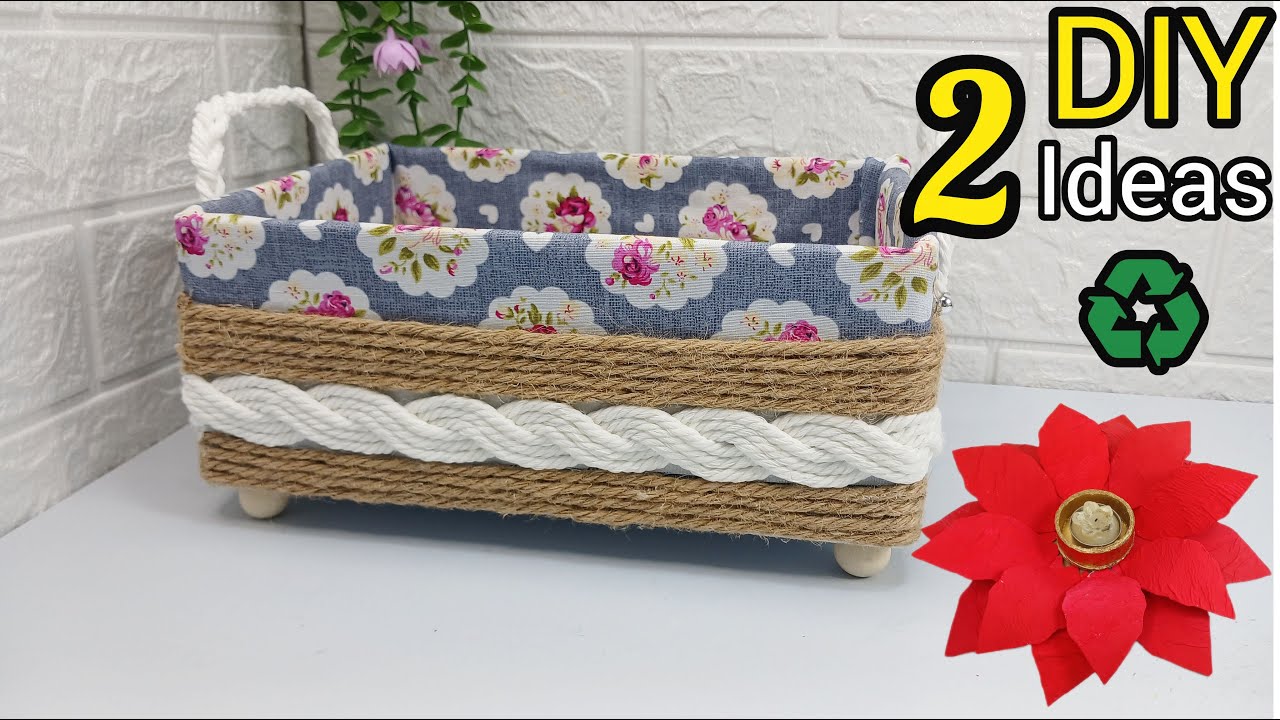 2 Easy DIY Crafts for Home Decor ♻️ Simple & Useful Handmade Box
