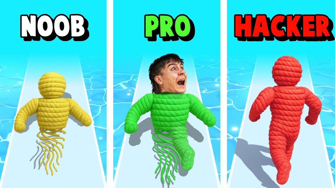 WERDE ZUM STÄRKSTEN WOLLKNÄUEL! - Rope Man Run