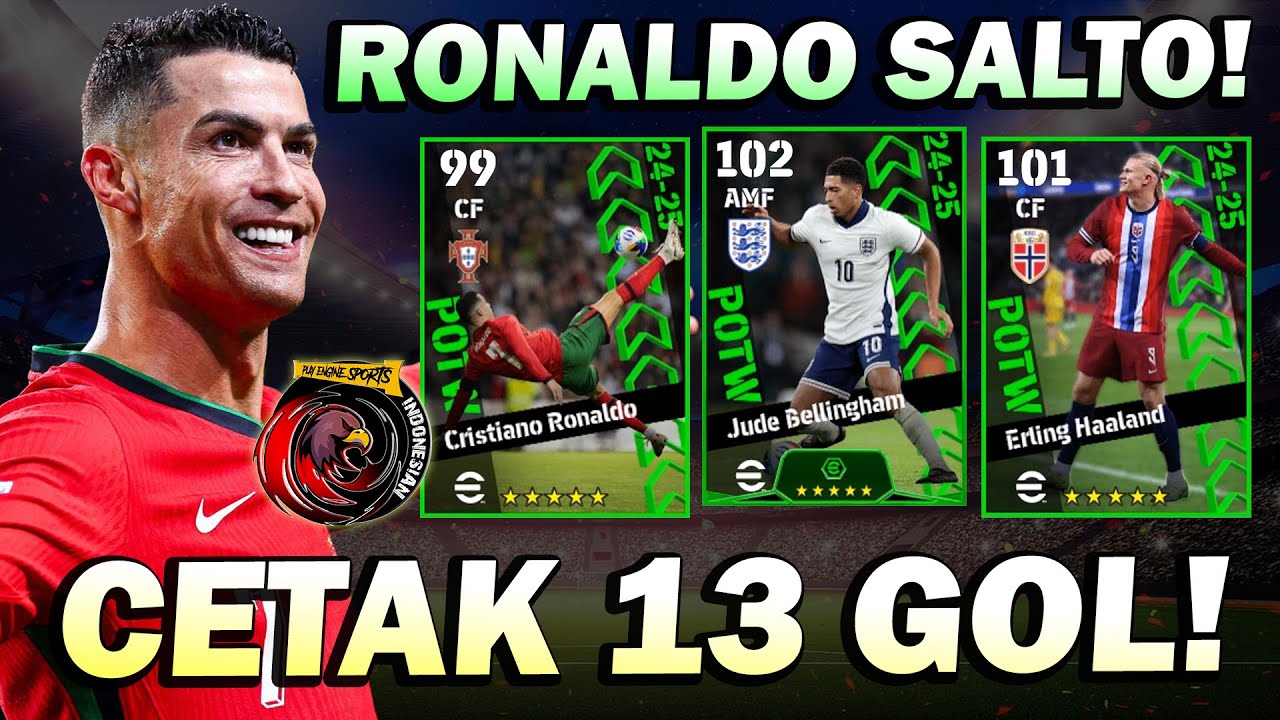 WOW RONALDO SALTO, 102 BELLINGHAM BERASA EPIC! HAALAND 101! CETAK 13 GOL BIKIN LAWAN HANCUR LEBUR!