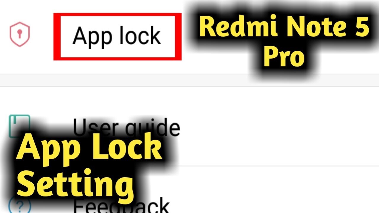 Redmi Note 5 Pro App Lock Setting & All Problem Solved