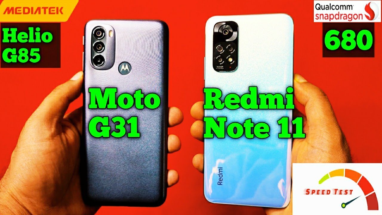 Redmi Note 11 Vs Moto G31 Speed Test & Camera Comparison | Snapdragon 680 vs MediaTek Helio G85 |