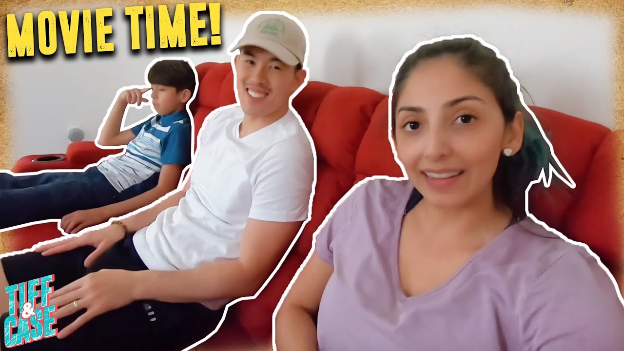 Setting up our “theater room”