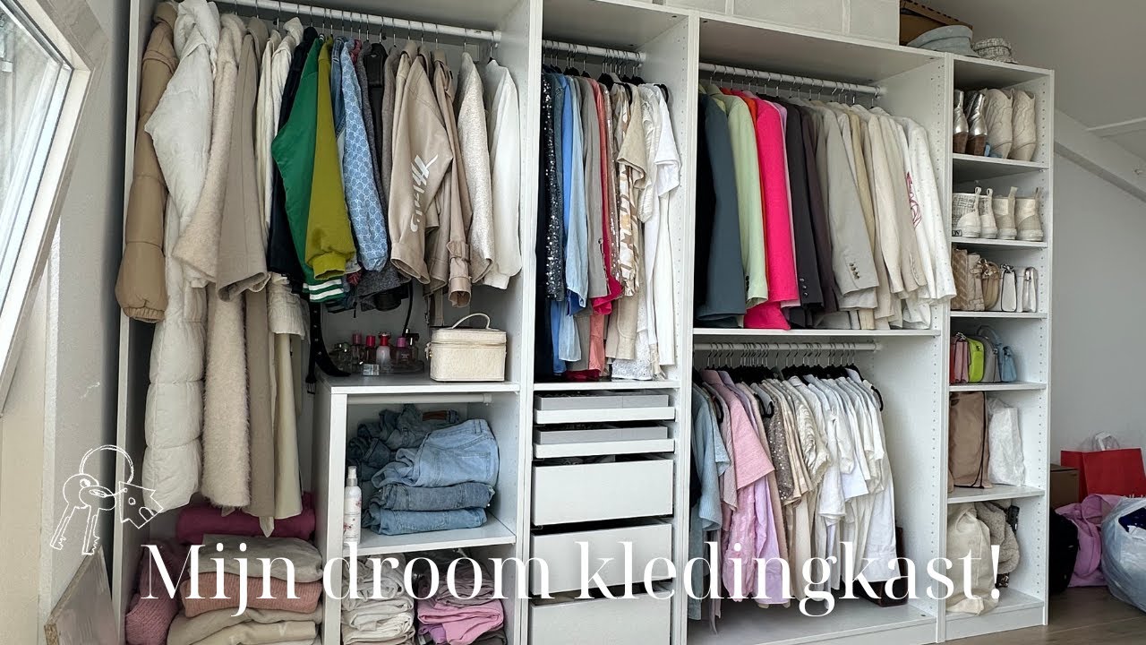Mijn droom kledingkast indelen 😍🤩 | Verhuisvlog #2