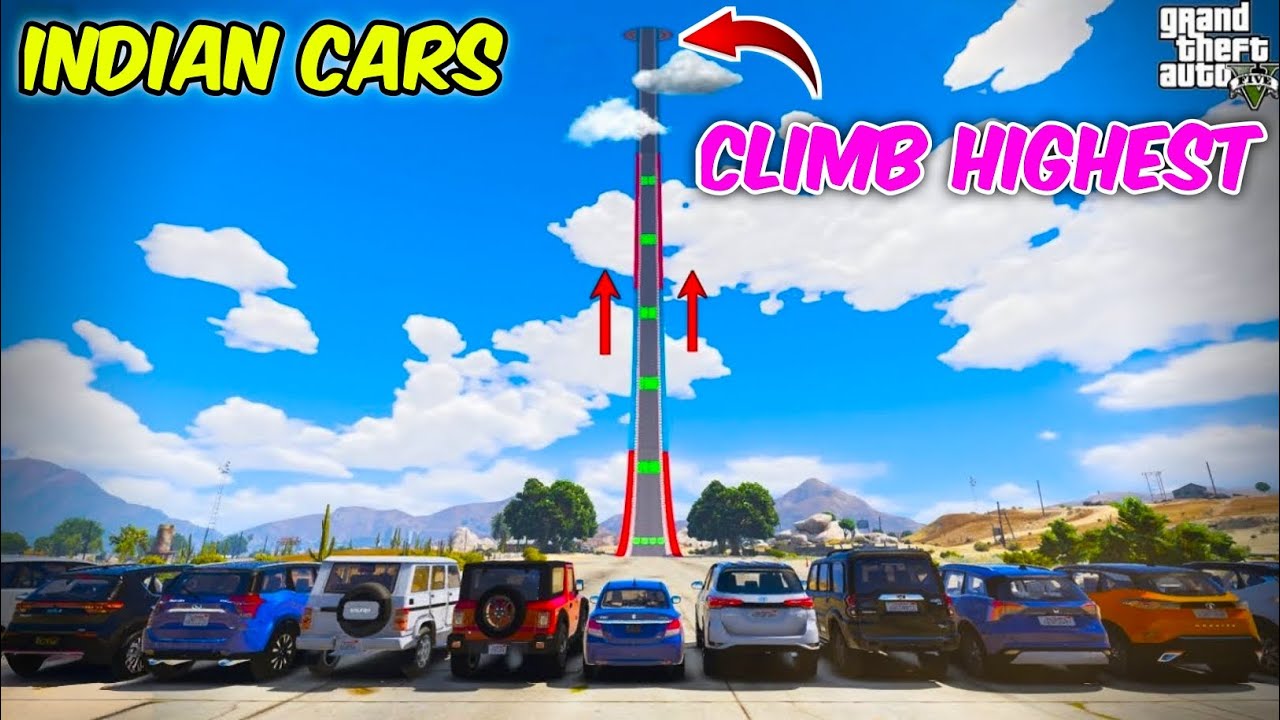GTA 5 Indian Cars Vs Ultra High Ramp Climb Challenge GTA 5