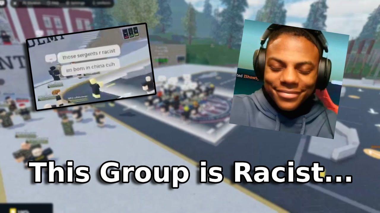 Joining The Most RACIST Roblox Military Group