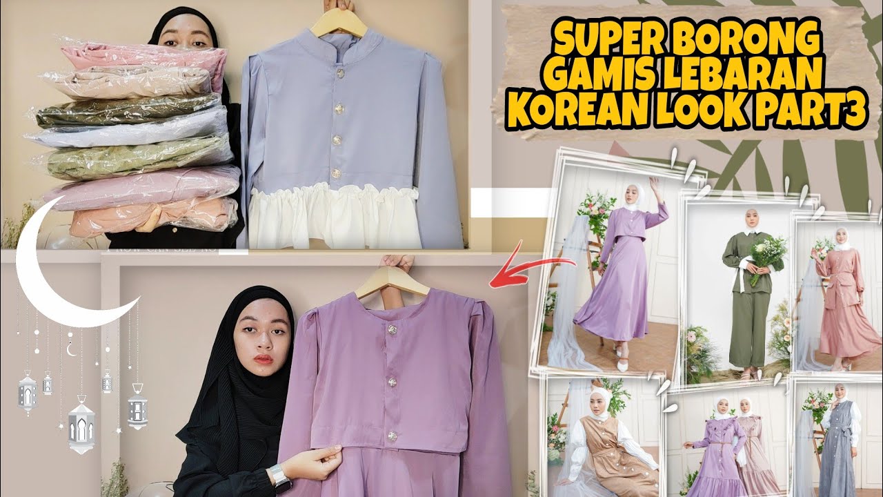 SHOPEE HAUL GAMIS LEBARAN KOREAN LOOK PART3 !!!