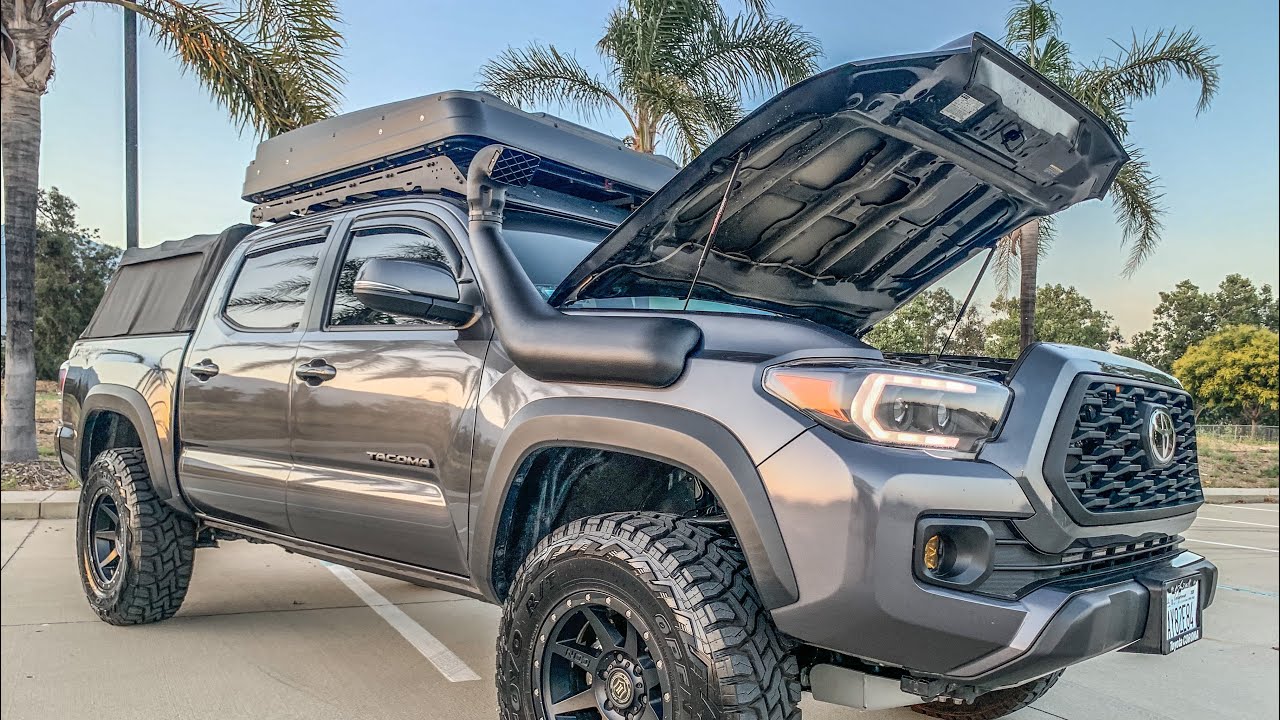 TOYOTA TACOMA MUST HAVE HOOD MOD How to get rid of ROD? | HOW TO INSTALL RED LINE TUNING HOOD STRUTS