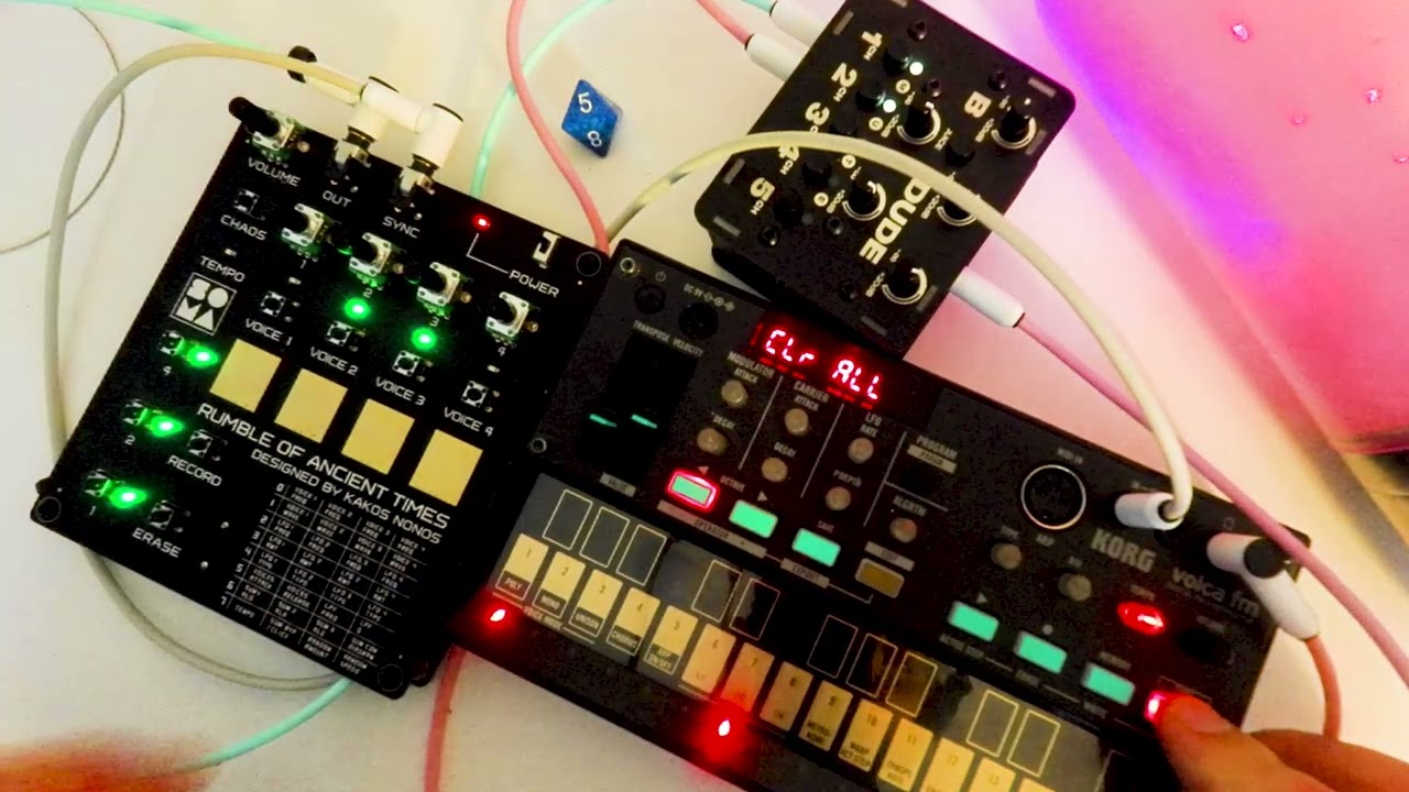 Soma Rumble of Ancient Times, Korg Volca FM - Ambient Alien Soundscape - Improvised Synth Session
