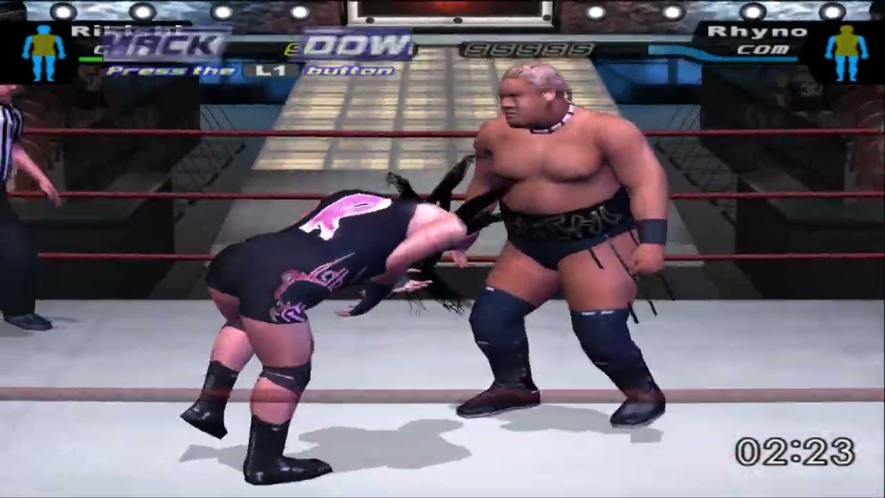 FULL Rikishi VS Rhyno | WWE SmackDown! HCtP #Nostalgia #PS2 #wwetiktok #wwe #smackdown