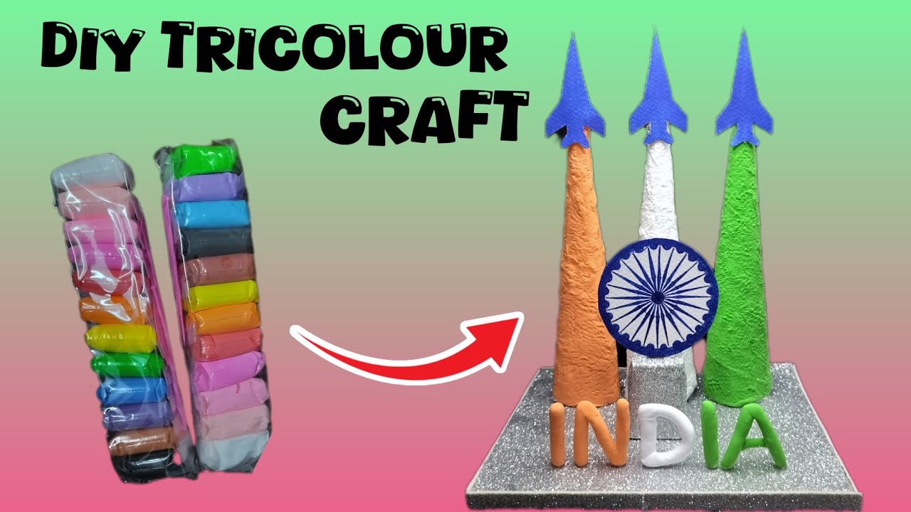 DIY Tricolour Craft | Republic Day Craft | Independence Day Craft | Tricolour flag / Tiranga Craft
