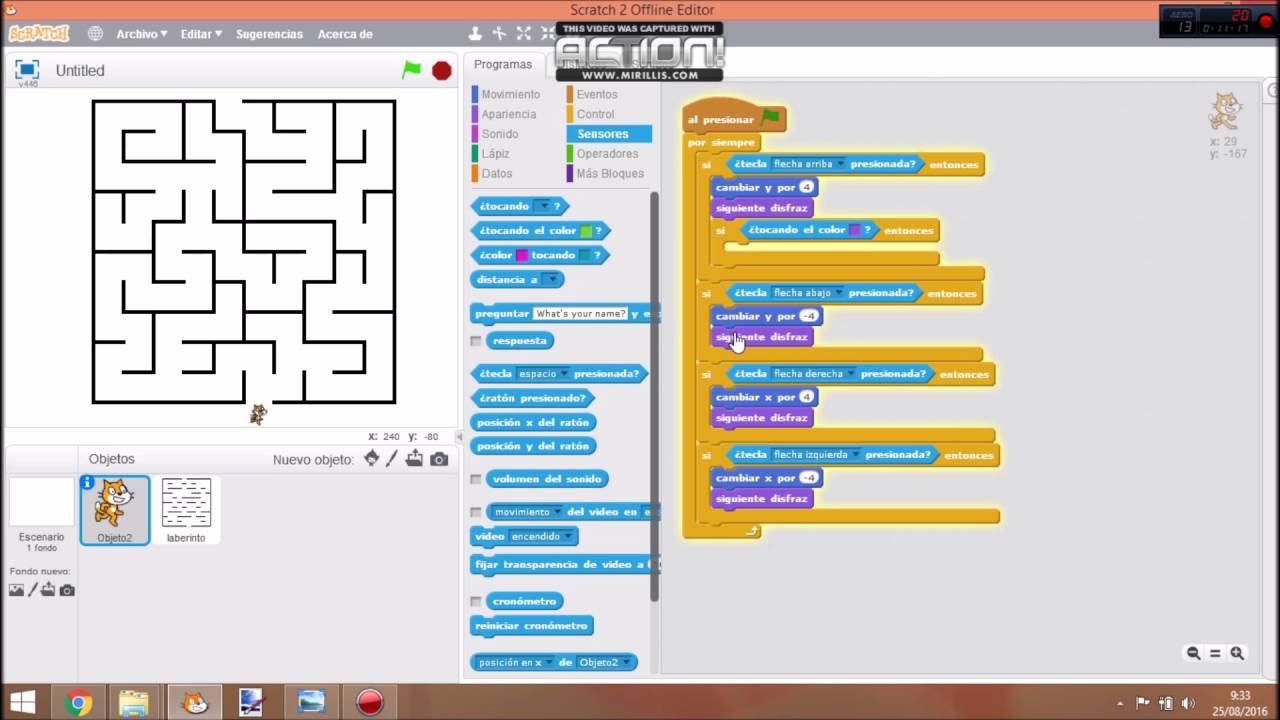 Tutorial Scratch laberintos
