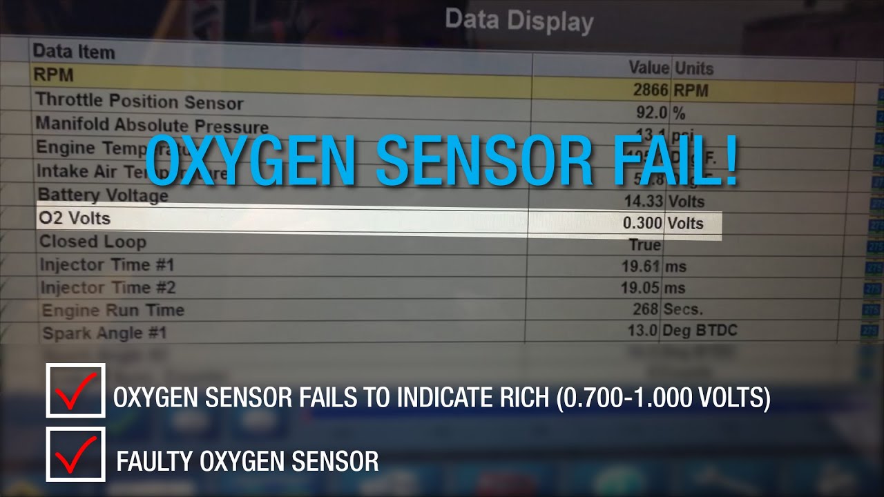 How do I know if my KOHLER Oxygen Sensor is bad?