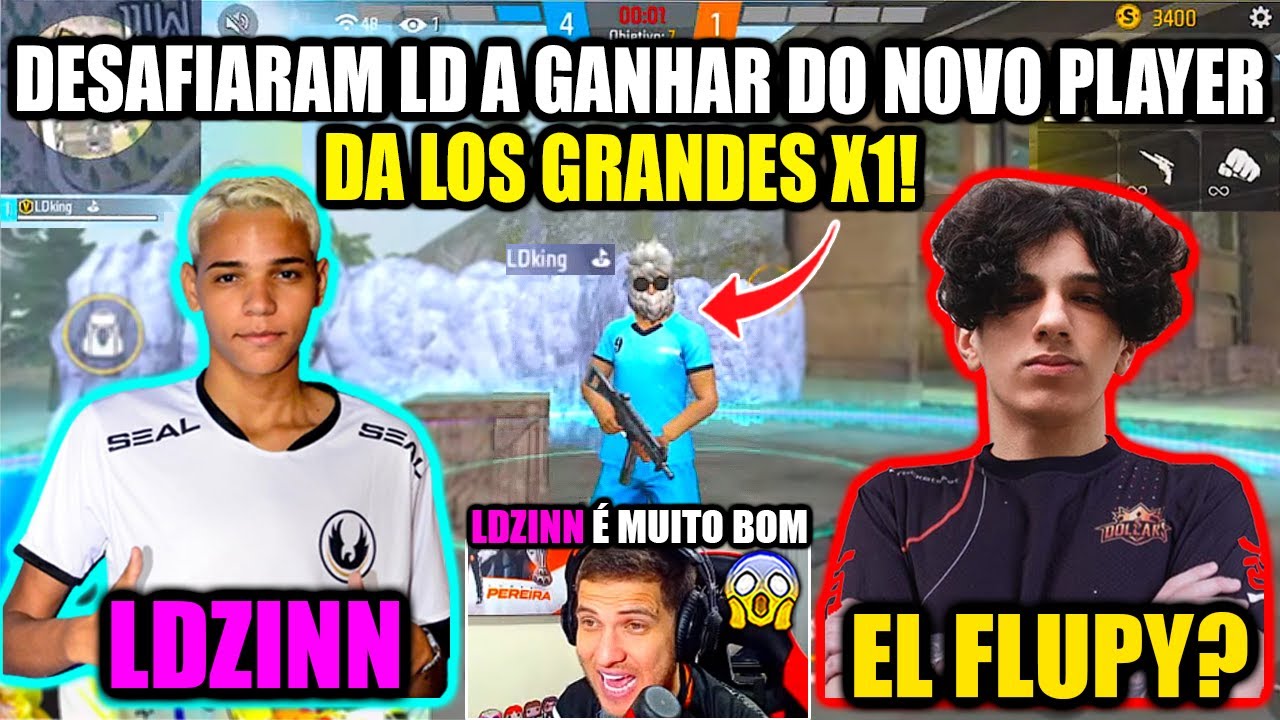 LDZINN FOI DESAFIADO A VENCER DO NOVO JOGADOR DA LOS GRANDES NO X1, EL FLUPY CONFIRMADO?!