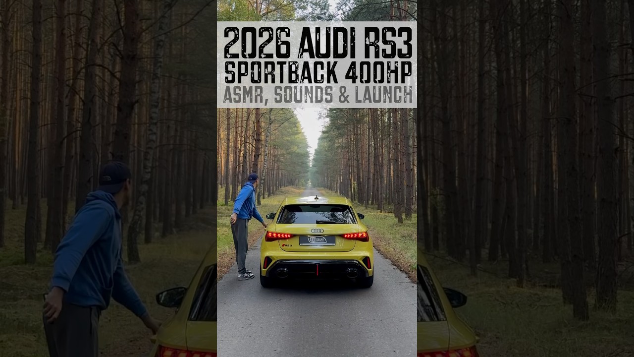 Alone in the forest with 2026 Audi RS3 facelift - sounds & launch