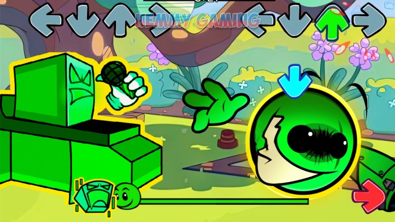 FNF Geometry Dash 1.0 vs Geometry Dash 2.3 Sings Can Can | Fire In The Hole FNF Mods