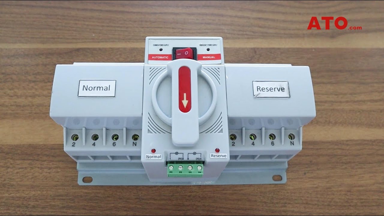 3 Pole & 4 Pole Automatic Transfer Switch, 6 to 63 Amps