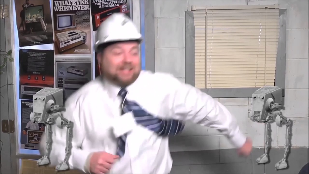[Remix] Rich Evans getting really excited about AT-STs and Star Wars in general