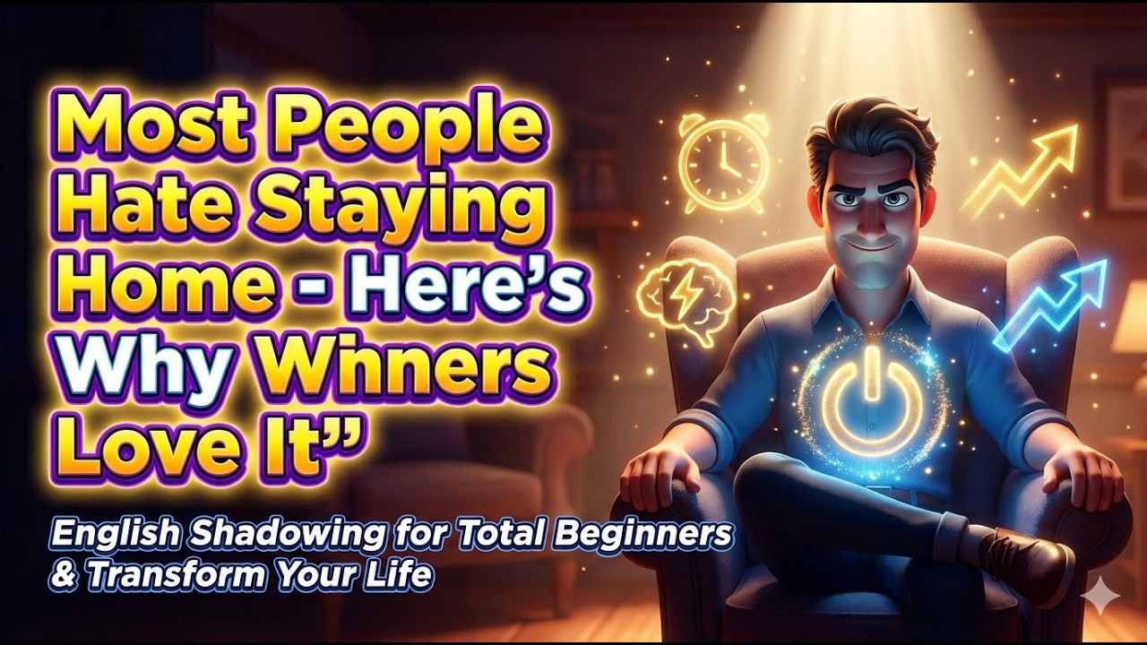 Most People Hate Staying Home   Here’s Why Winners Love It || English Shadowing for Total Beginners