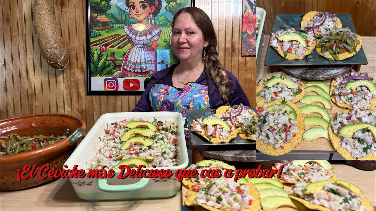 CEVICHE de pescado tilapia ( NO puede FALTAR este ingrediente FRESCO!!