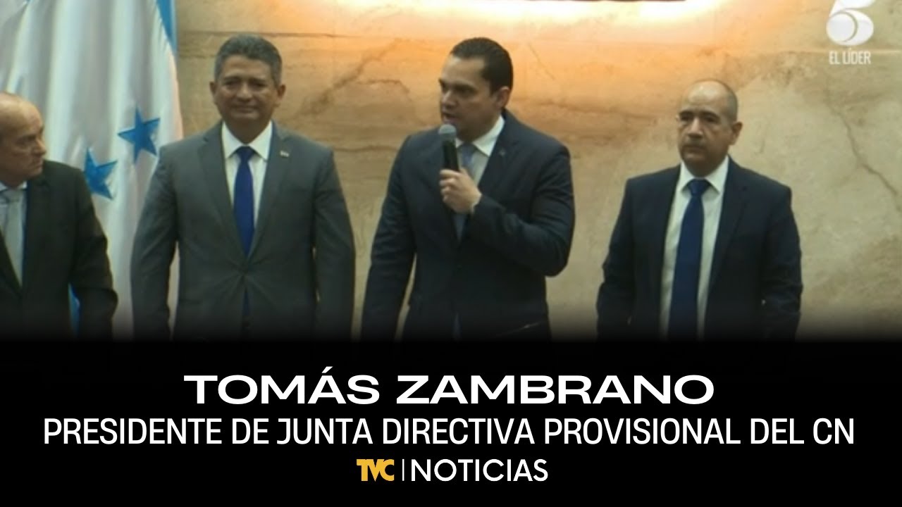Tomás Zambrano es juramentado como Presidente de Junta Directiva Provisional del Congreso