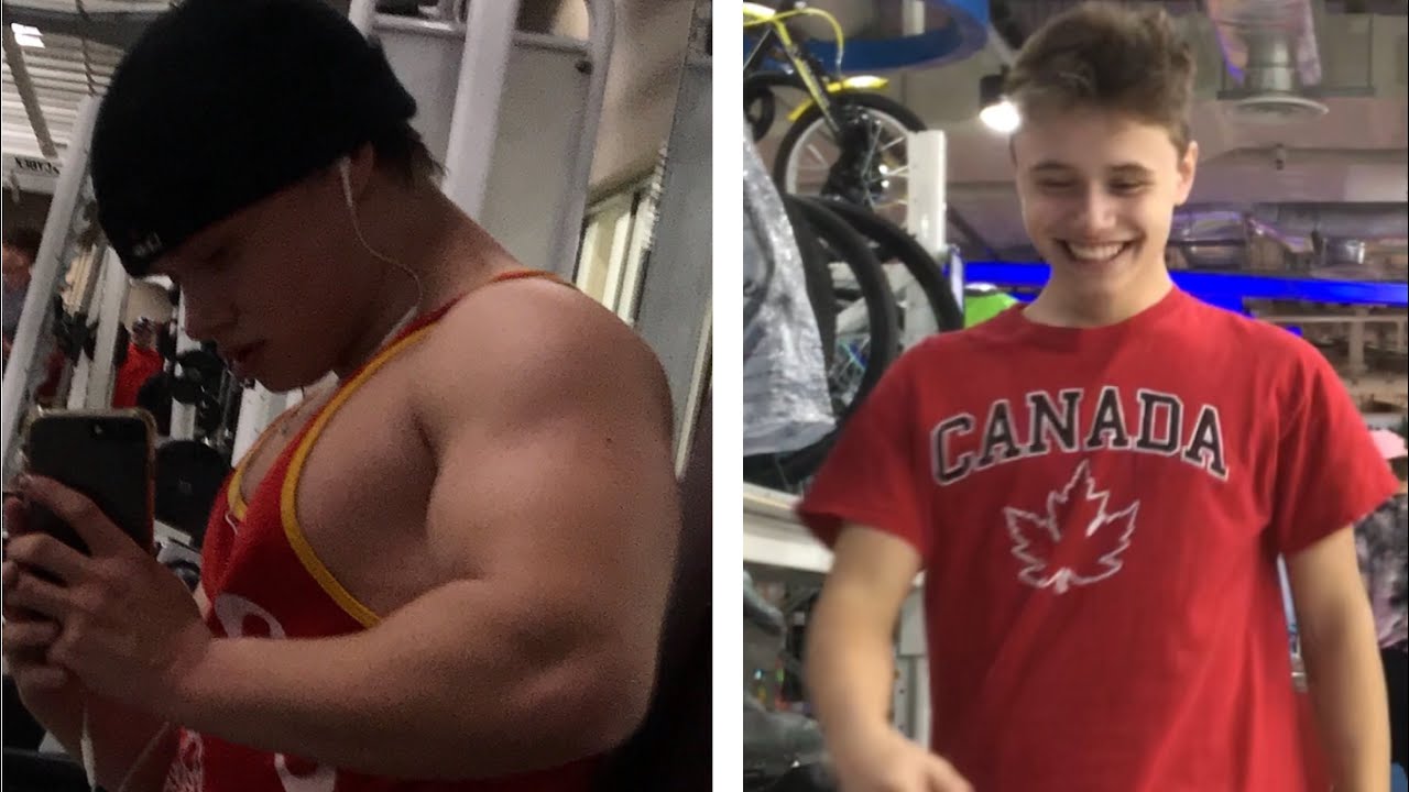 1 Year Natural Teen Bodybuilding Transformation 16-17