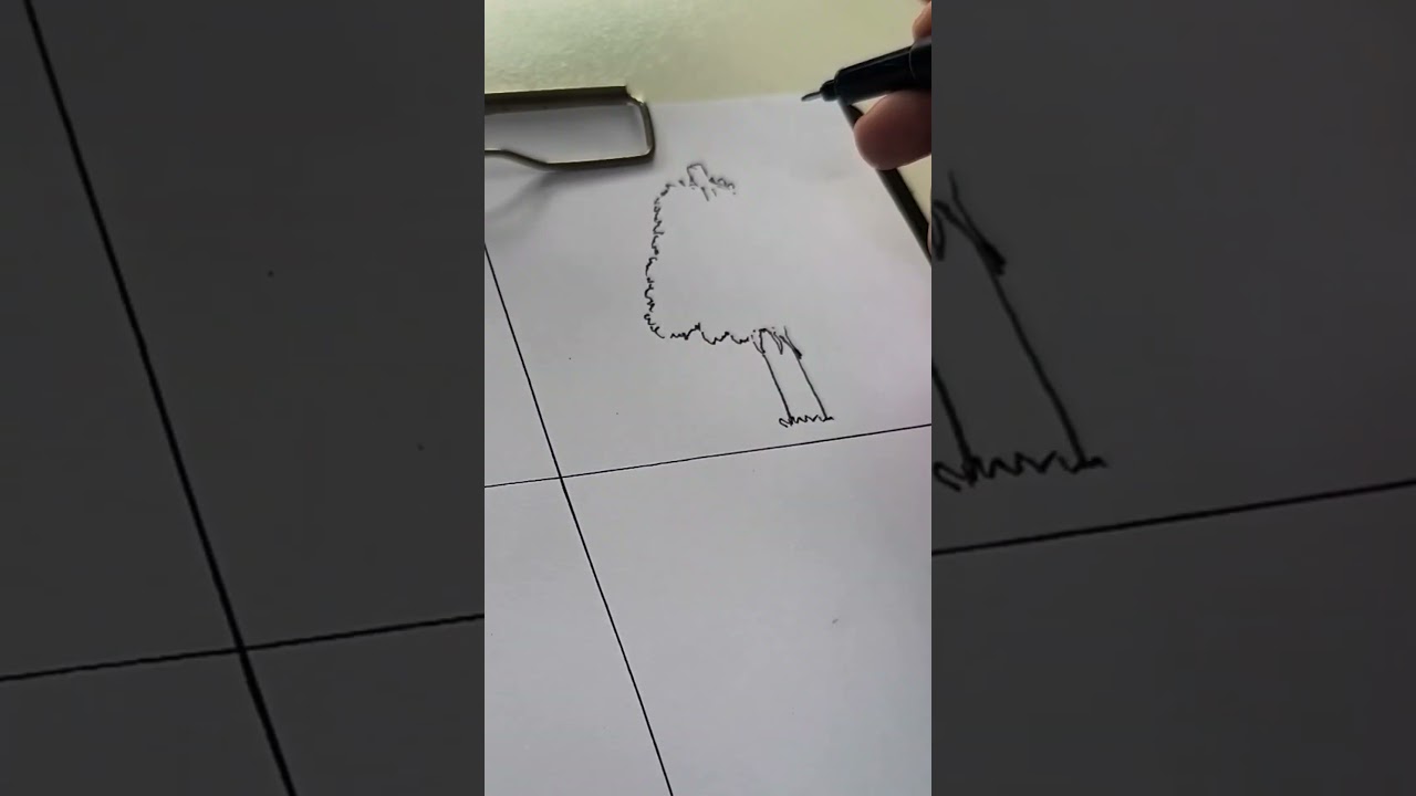 Cara Menggambar Pola Organis Pohon 