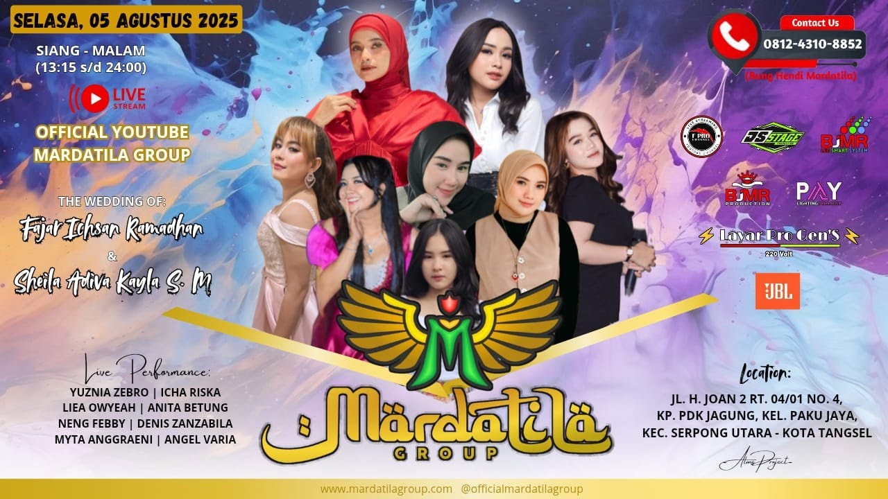 KONSER MARDATILA GROUP (MALAM) - Hajat  Bpk Danih & Ibu Rosiah/ SELASA 5/8/2025 | PD. JAGUNG-SERPONG