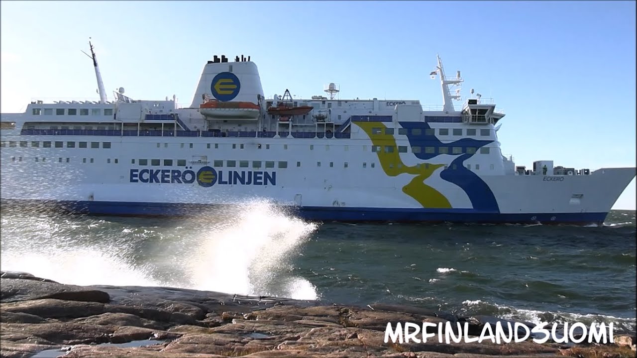 MS Eckerö In Hard Wind At Berghamn 2 November 2024 Eckeö Linjen Storm JAKOB