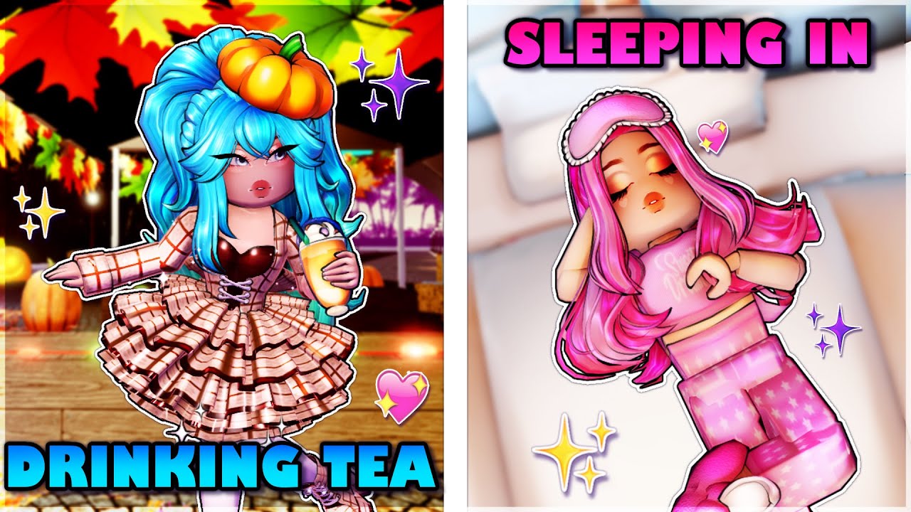 Switching FALL ROUTINES With My OPPOSITE TWIN In Royale High...