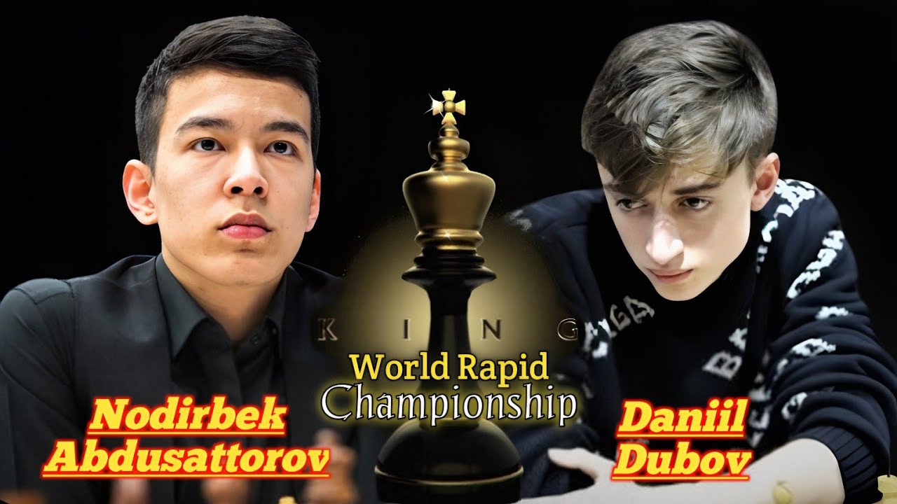 Daniil Dubov vs Nodirbek Abdusattorov | World Rapid Championship | Dubov with his Signature Sweater