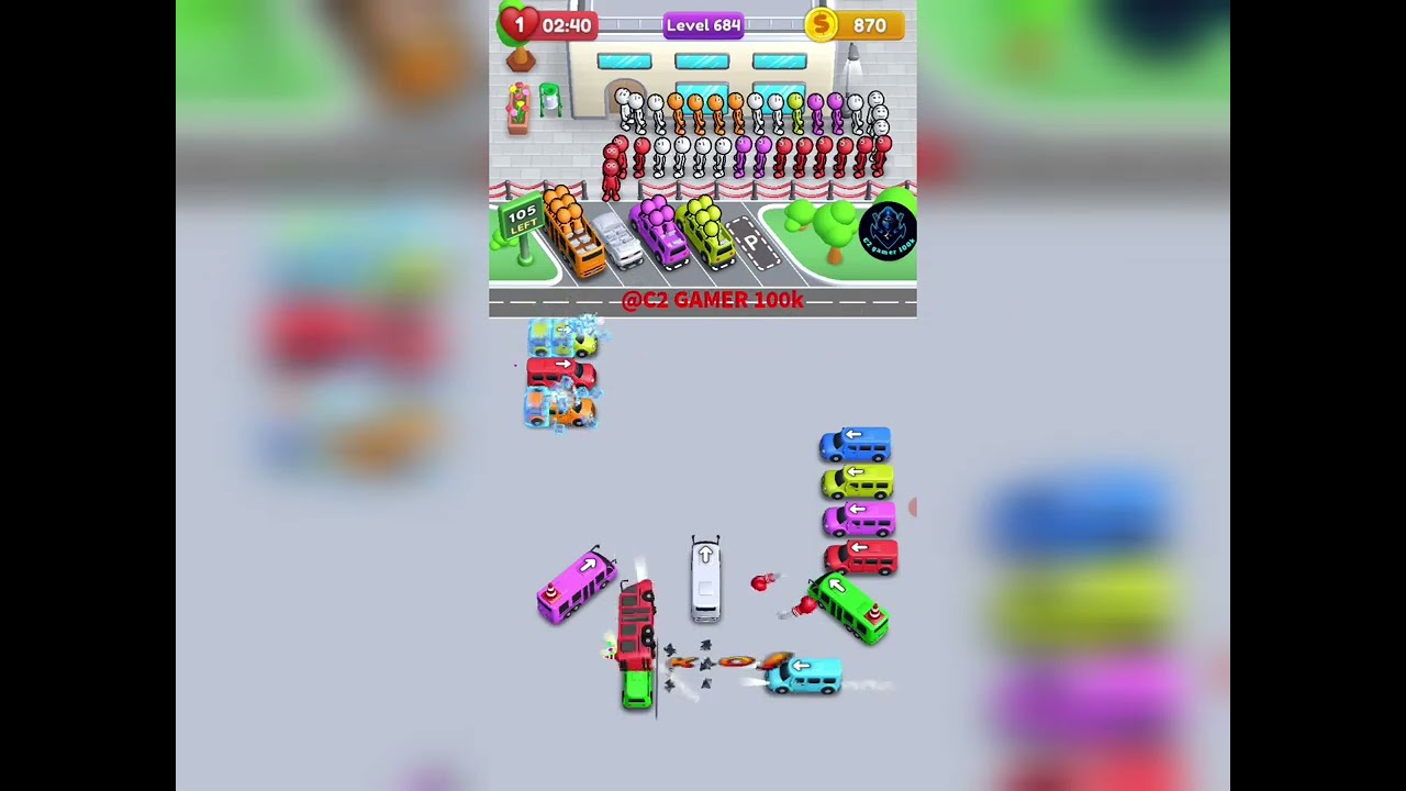 Crowd Express level 684 walkthrough solution 