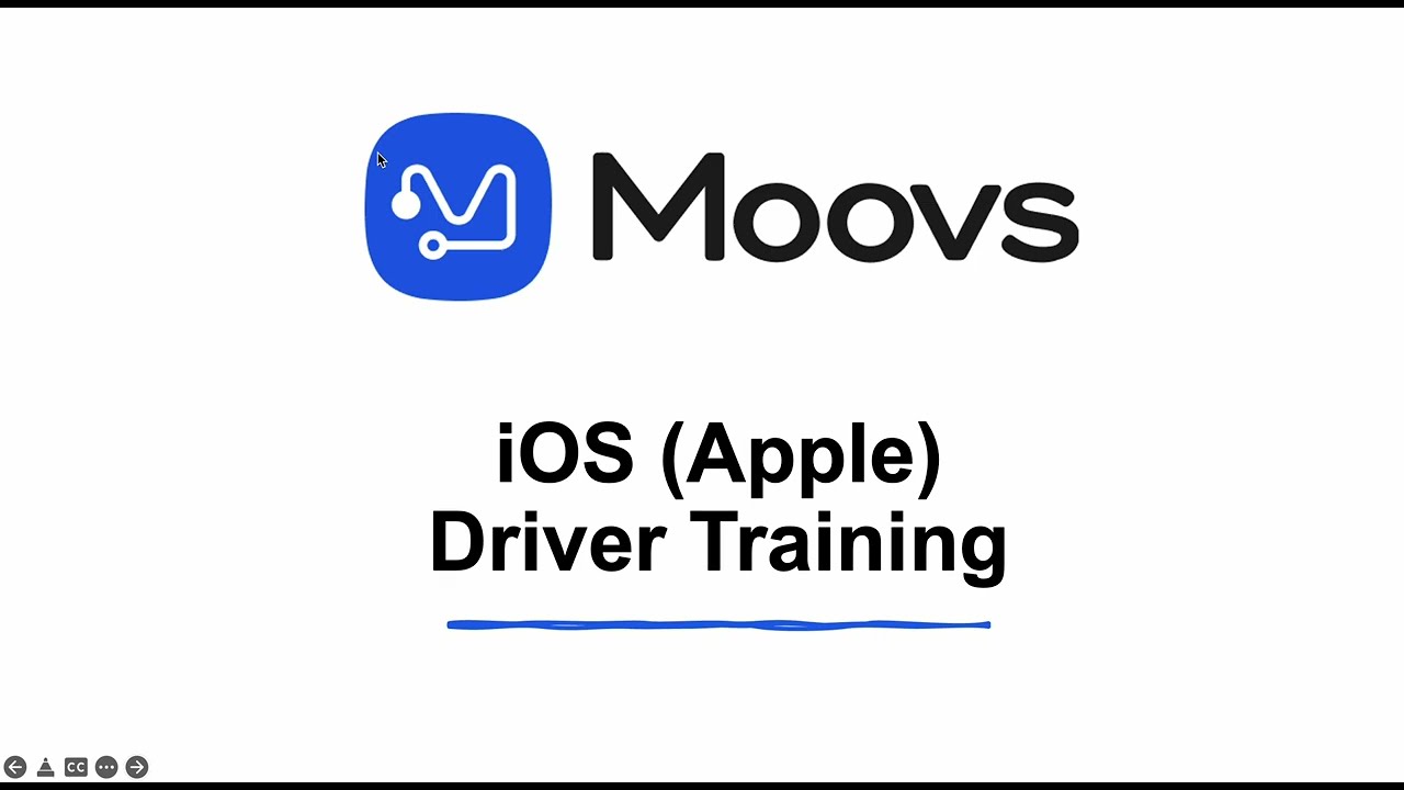 Moovs Driver App Training (iOS/Apple)
