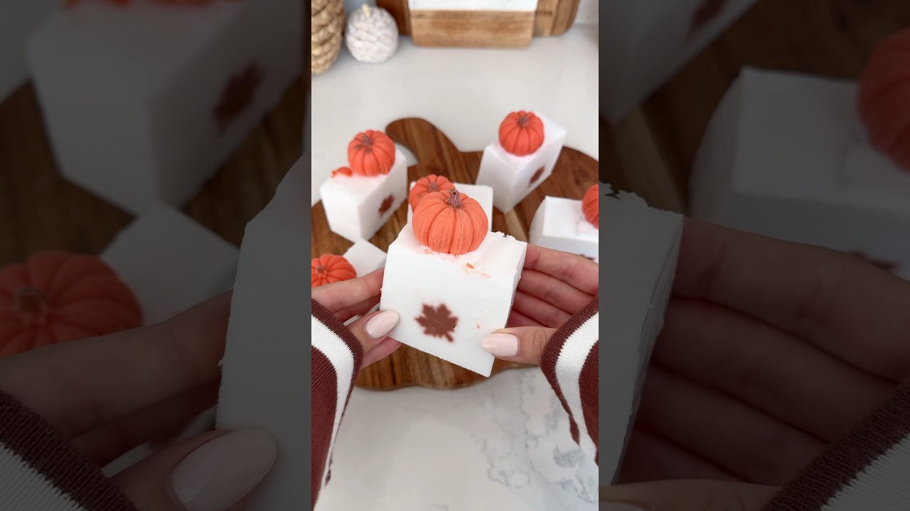 diy fall soap bars pt.2 🍂🧴 #soap #cozy #diy #viralshort #soapasmr #fall #aesthetic #asmr #home