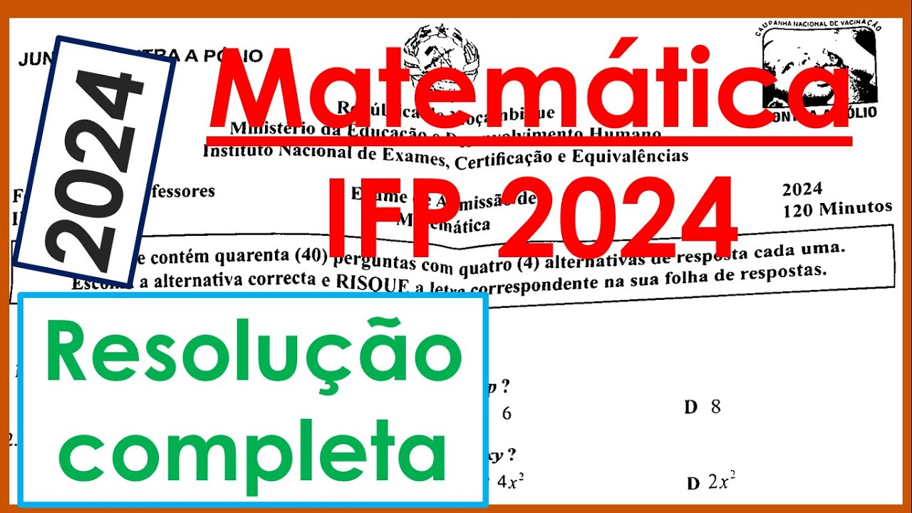 MATEMATICA IFP 2024