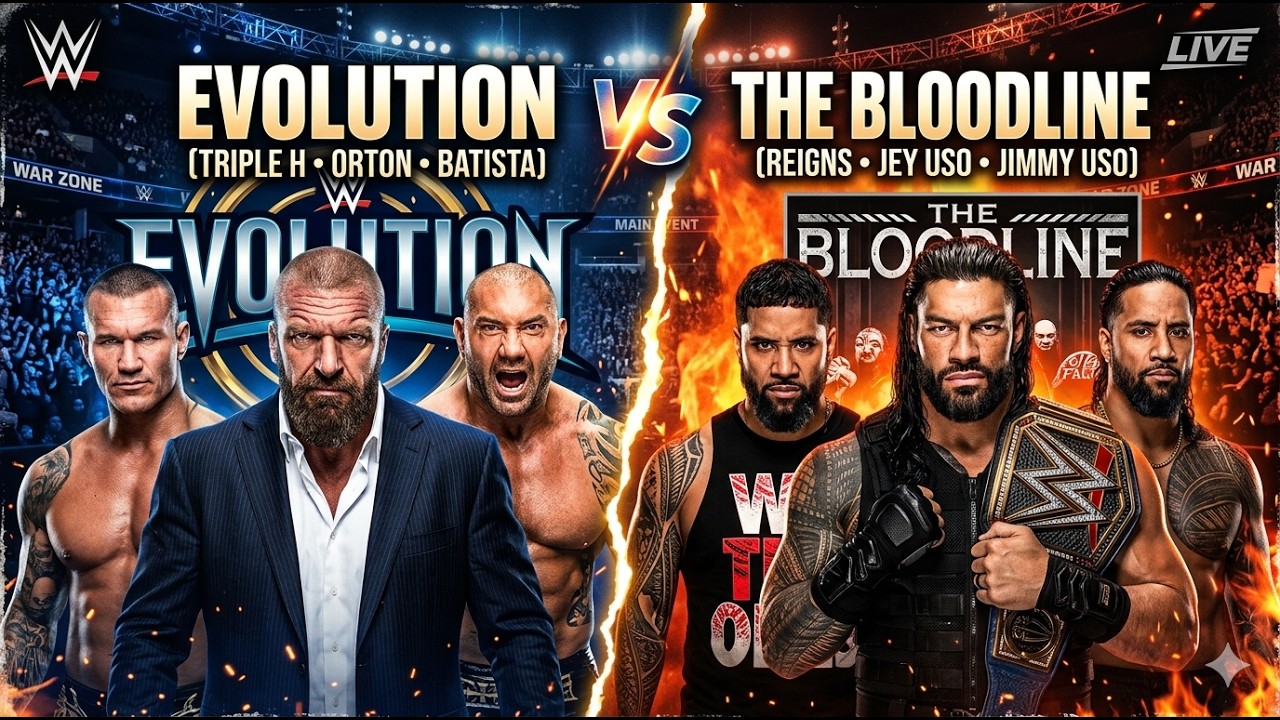 Evolution vs the OG Bloodline | Tornado Tag Team Match | WWE 2K Simulation
