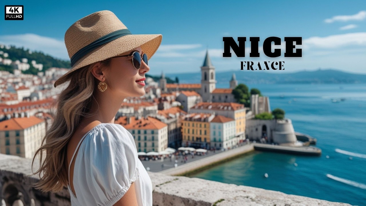 Nice, France by Foot: A Stroll Through Riviera Elegance, 4K 120fps