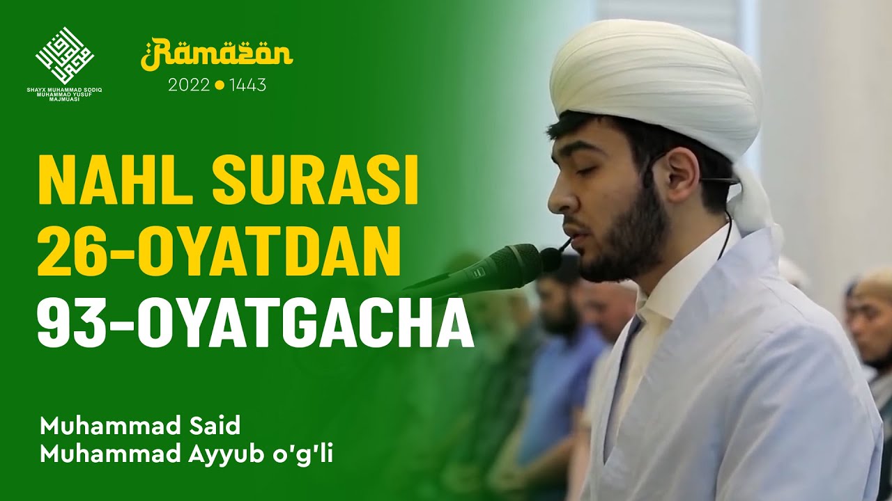 Nahl surasi 26-oyatdan 93-oyatgacha | Muhammad Said qori Muhammad Ayyub o'g'li