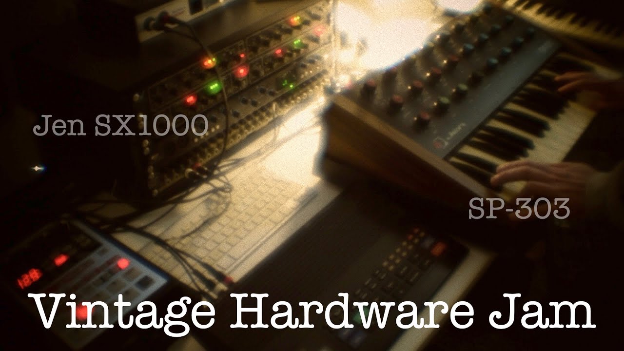 Jen SX100, Yamaha RX21, SP303, Source Audio Collider - Industrial/Darkwave Hardware Jam