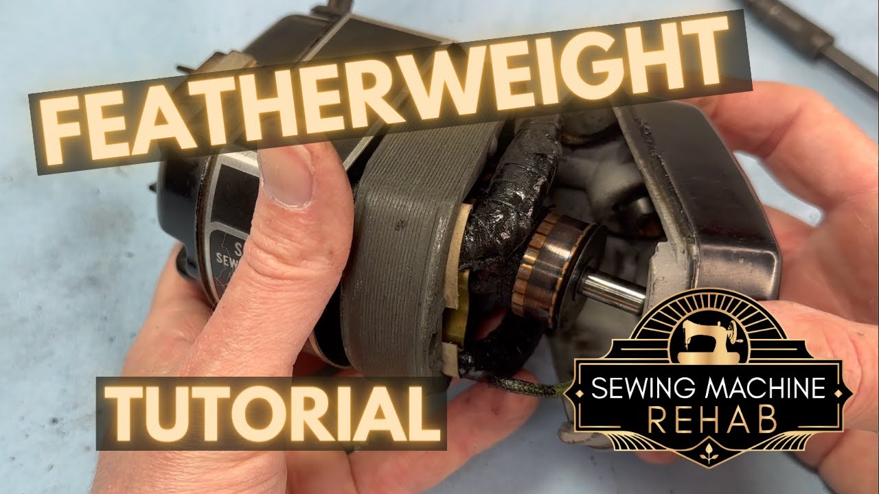 How to take apart the motor on a Singer Featherweight: Singer Featherweight Tutorial - Part 7