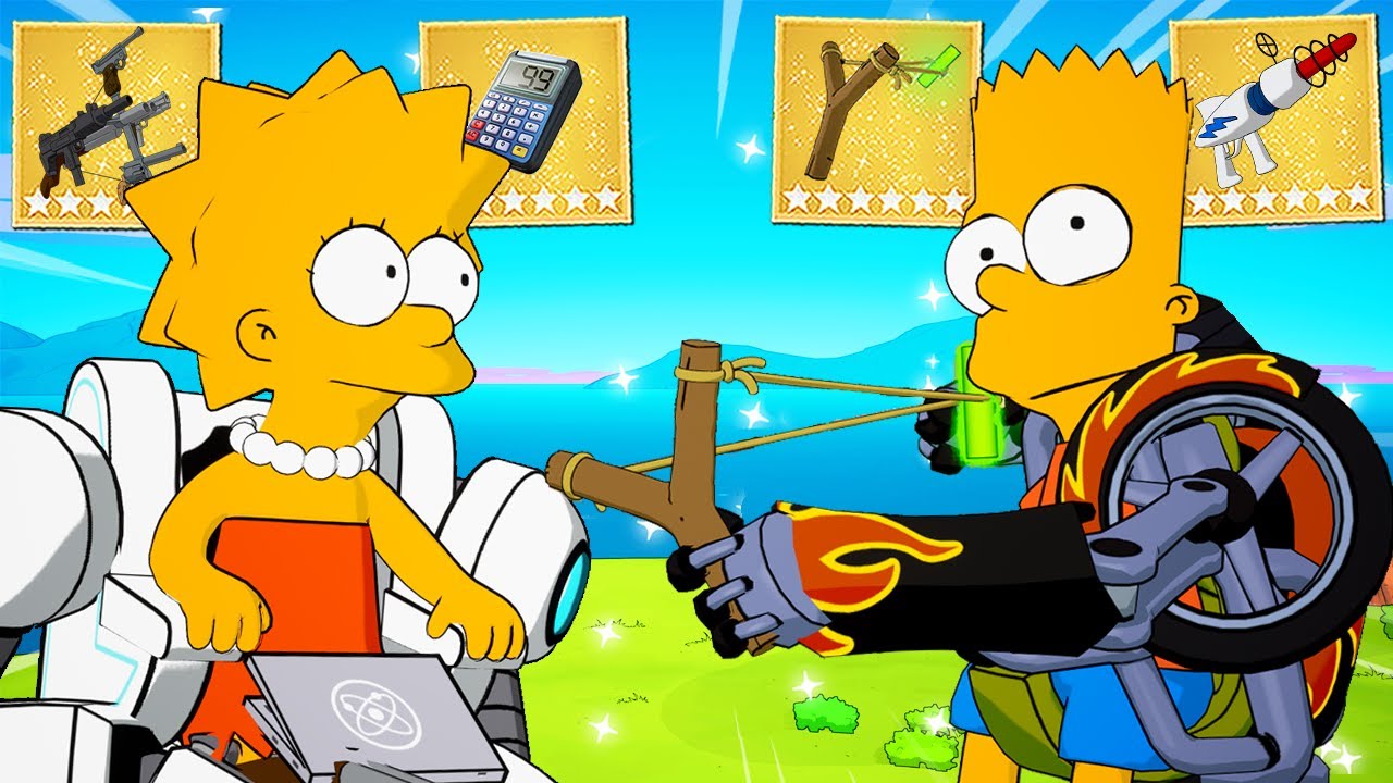 The *LISA vs BART* SIMPSON Challenge in Fortnite