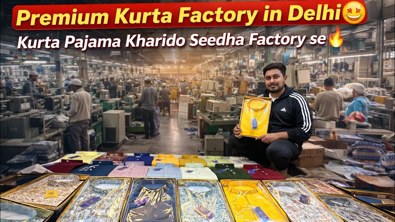 India ki Sabse Sasti Kurta Pajama Factory 🔥 | Gandhi Nagar Market Delhi